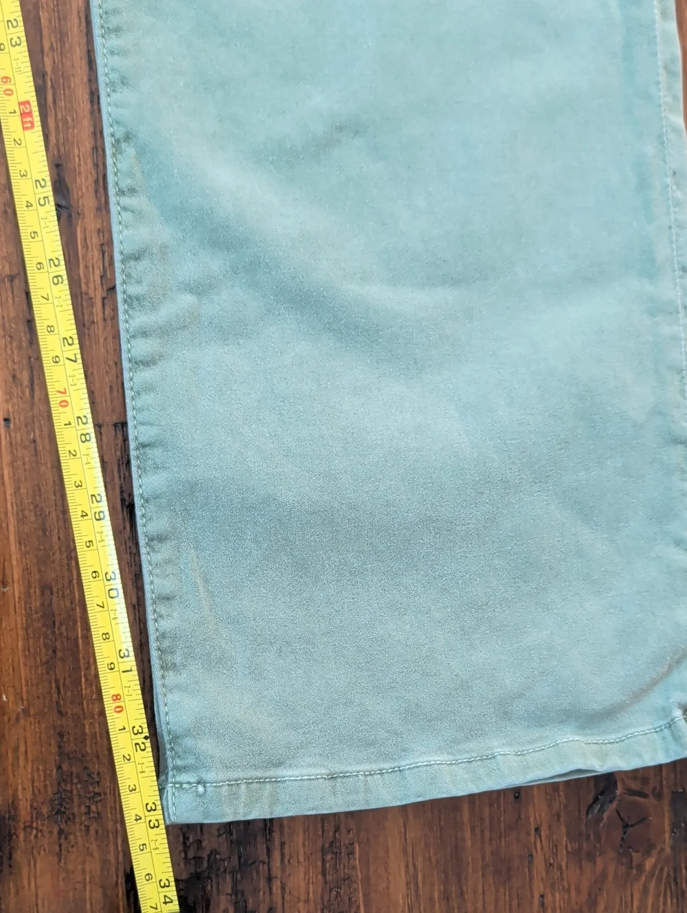 Robin's Jean Marlon Straight Leg Jean Pants Pale Army Green Size 32 New